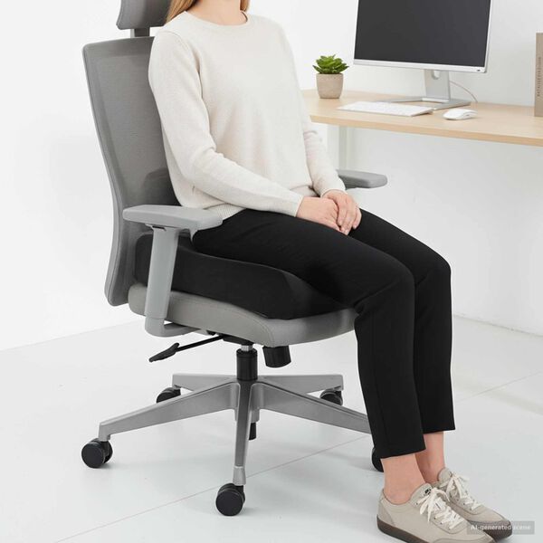 vidaXL Sitzkissen Uni Schwarz