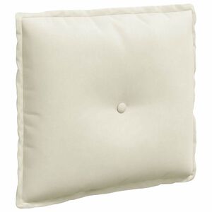 vidaXL R&uuml;ckenkissen Creme 50 x 45 cm Cordstoff