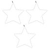 vidaXL LED-Silhouetten 3 Stk. Stern mit 48 LEDs Warmweiß 56 cm