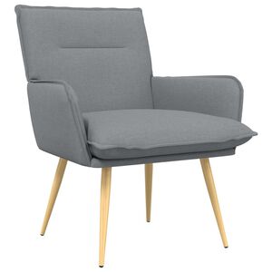 vidaXL Sessel Hellgrau Stoff