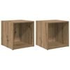 vidaXL TV-Schrankset 2 pcs Artisan-Eiche 37 x 35 x 37,5 cm