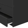 vidaXL Tagesbett mit Schubladen Schwarz 75 x 190 cm Holzwerkstoff