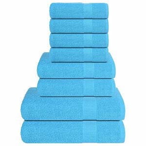 vidaXL 8-tlg. Handtuch-Set FROGN T&uuml;rkis 360 g/m&sup2;