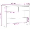 vidaXL Konsolentisch Artisan-Eiche 100x35x76,5 cm Holzwerkstoff