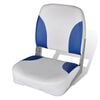vidaXL Bootssitz Klappbar Blau-Wei&szlig; 41x36x48 cm