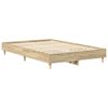 vidaXL Bettgestell ohne Matratze Sonoma-Eiche 140x190 cm Holzwerkstoff