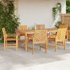 vidaXL Garten Essgruppe 7 pcs Braun Massivholz Akazie
