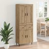vidaXL Highboard mit Schubladen 2 pcs Artisan-Eiche Holzwerkstoff