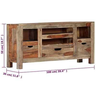 vidaXL Sideboard 100x30x50 cm Massivholz Palisander