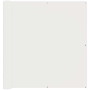 vidaXL Balkonsichtschutz Wei&szlig; 110 x 800 cm Oxford-Stoff