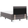 vidaXL Boxspringbett mit Matratze Grau 120 x 190 cm Kunstleder