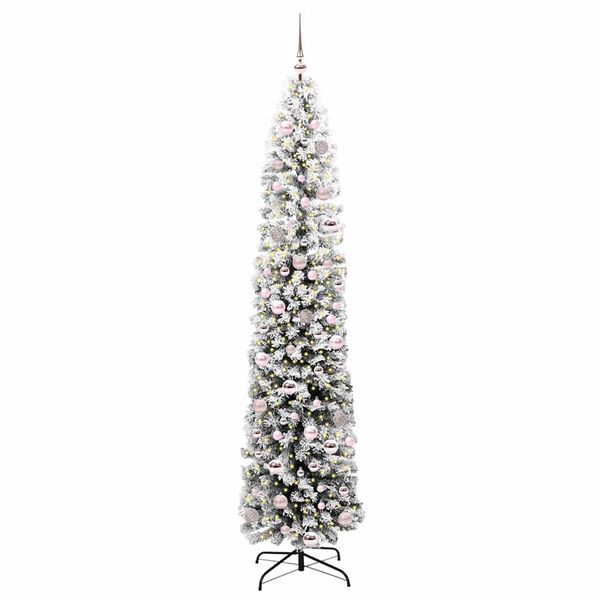vidaXL K&uuml;nstlicher Weihnachtsbaum mit 300 LEDs mit St&auml;nder Gr&uuml;n 210 cm