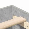 vidaXL Bettrahmen Beton Grau 193 x 123 x 25 cm Holzwerkstoff
