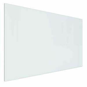 vidaXL Feuerstelle Glasplatte Transparent 80 x 50 cm Glas