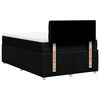 vidaXL Boxspringbett mit Matratze Schwarz 120x200 cm Stoff