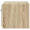 vidaXL TV-Wandschrank mit LED-Leuchten Sonoma-Eiche 30,5x35x30 cm