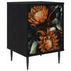 vidaXL Nachttisch LOCHEM Schwarz Eichen-Optik 36 x 33 x 51 cm