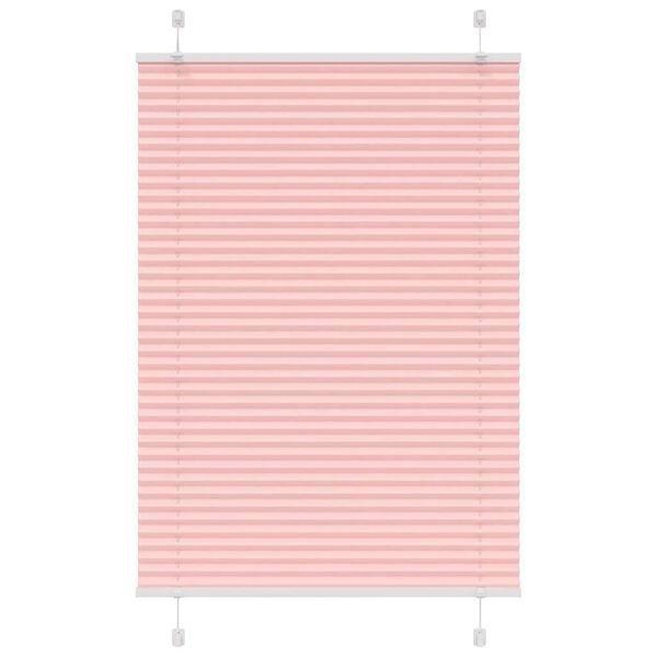 vidaXL Plissee Rosa 95x100 cm Stoffbreite 94,4 cm Polyester