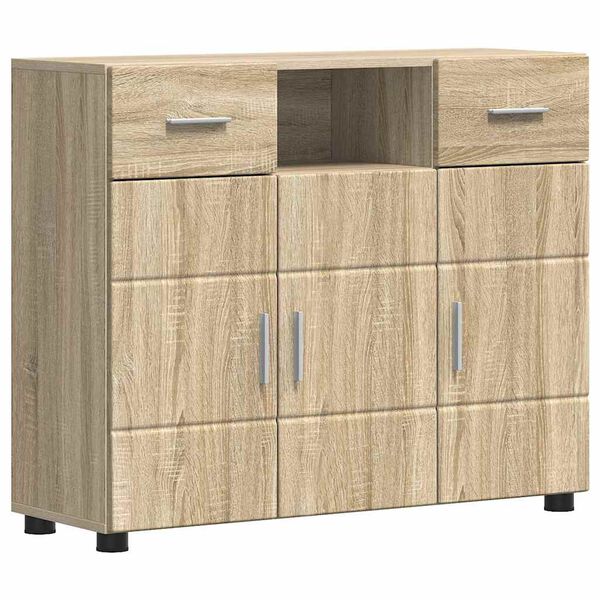 vidaXL Holzschrank Sonoma-Eiche 88,5 x 30,5 x 73 cm Holzwerkstoff
