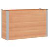 vidaXL Hochbeet Braun 150 x 50 x 91 cm alu.