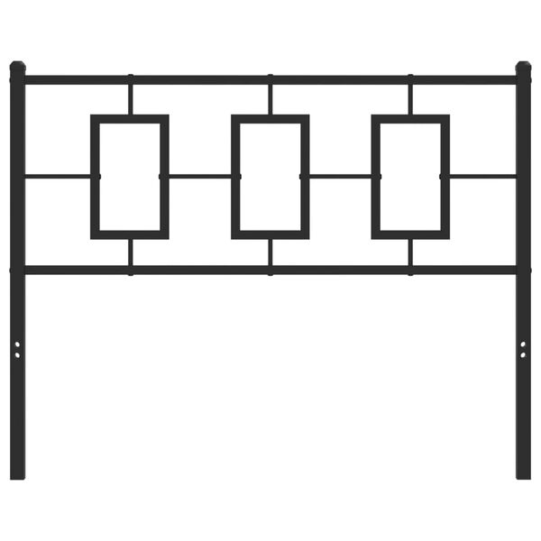 vidaXL Kopfteil Metall Schwarz 107 cm