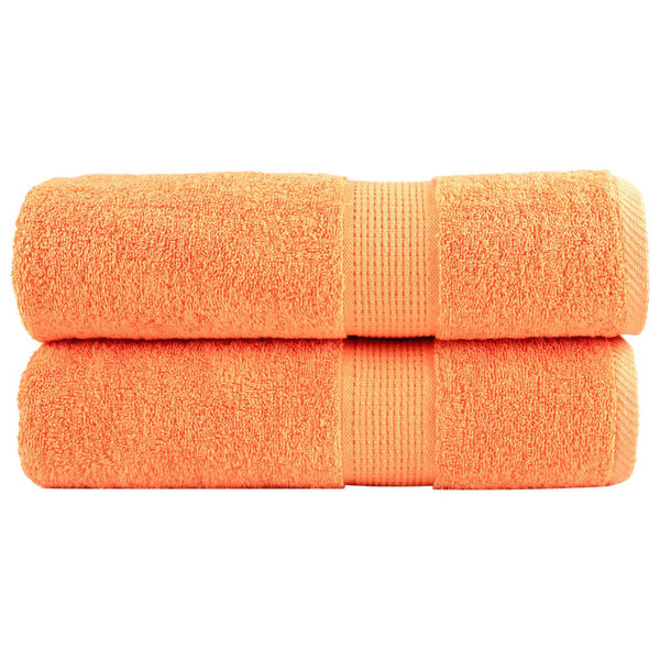 vidaXL Premium-Handt&uuml;cher SOLUND 2 Stk. Orange 50x100 cm 600 g/m&sup2;