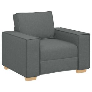 vidaXL Sofa Stuhl Dunkelgrau 100x78x84 cm Stoff