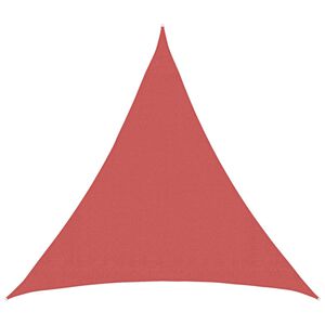 vidaXL Sonnensegel 2 x 2 x 2 m HDPE Dreieckig Terrakotta