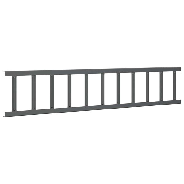 vidaXL Dachschneeschild Anthrazit 600 x 2,5 x 20 cm Stahl