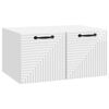 vidaXL Wandmontierter TV-Schrank Hochglanz Wei&szlig; 59,5 x 41 x 30 cm