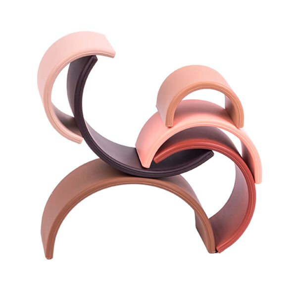 d&euml;na Silikon-Spielzeug-Set Regenbogen Diversity 6 Stk.