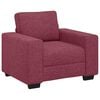 vidaXL Sessel Weinrot 100x77x82 cm Stoff