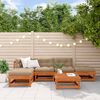 vidaXL Garten-Lounge-Set 6 pcs Wachsbraun Massives Kiefernholz