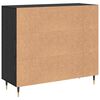 vidaXL Sideboard Schwarz Eichen-Optik 90 x 34 x 80 cm Holzwerkstoff