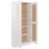 vidaXL Bücherschrank Hochglanz-Weiß 82,5x30,5x185,5 cm Holzwerkstoff