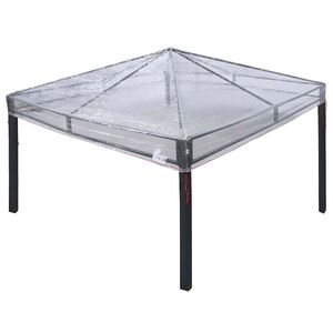 vidaXL Ersatzbezug f&uuml;r Pavillon Transparent 300 x 300 x 26 cm PVC