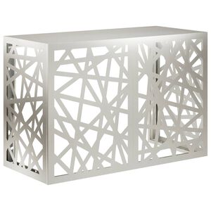 vidaXL Klimaanlagenabdeckung Silber 90 x 40 x 60 cm Edelstahl
