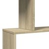 vidaXL Raumteiler-Bücherregal 3 Fächer Sonoma-Eiche 70x24x97 cm