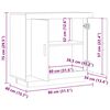 vidaXL Sideboard Artisan-Eiche 80x40x75 cm Holzwerkstoff