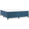 vidaXL Boxspringbettgestell Dunkelblau 200x200 cm Samt