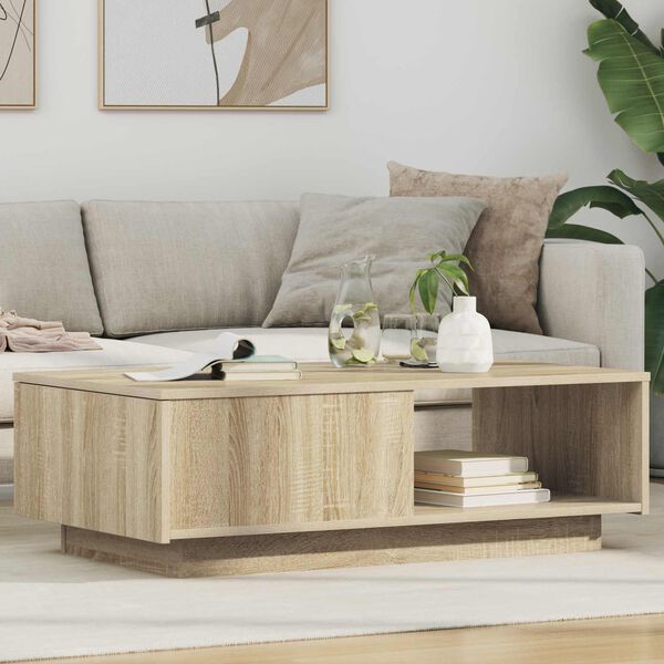 vidaXL Couchtisch Sonoma-Eiche 95 x 55 x 31 cm Holzwerkstoff