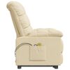 vidaXL Massagesessel Elektrisch Creme Stoff