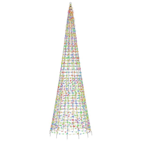 vidaXL LED-Weihnachtsbaum 1534 LEDs Mehrfarbig 500 cm
