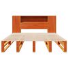 vidaXL Massivholzbett ohne Matratze Wachsbraun 150x200 cm Massivholz