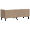vidaXL Chesterfield-Sofa 3-Sitzer Cappuccino Kunstleder