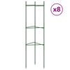 vidaXL Tomatenk&auml;fige 8 Stk. 116 cm Stahl und PP