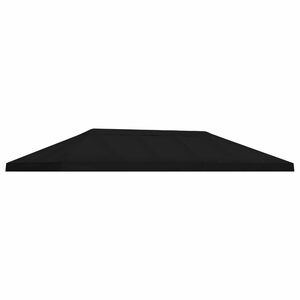 vidaXL Pavillon-Blendenbezug 6 x 3 m Schwarz Polyester 190