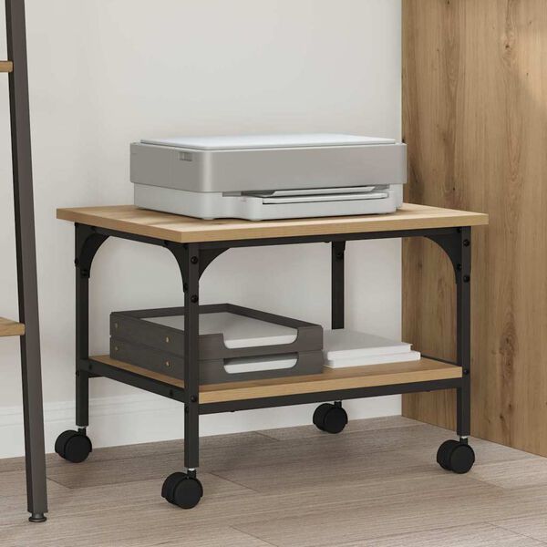 vidaXL Druckerst&auml;nder Artisan-Eiche 50 x 40 x 38 cm Holzwerkstoff