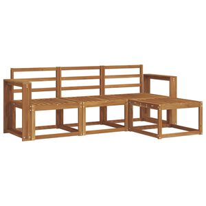 vidaXL Outdoor-Sofagarnitur 4 pcs Natur