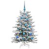 vidaXL K&uuml;nstlicher klappbarer Weihnachtsbaum Wei&szlig; 120 cm PE und PVC